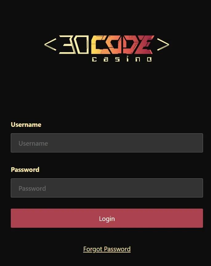 Decode Casino Login Page